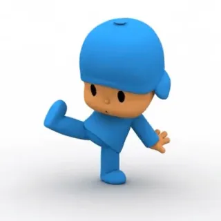 😀 Pocoyo kartun, anak, biru, karakter telegram sticker