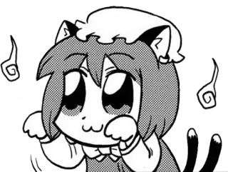 😺 anime, cat, manga, cartoon, cute telegram sticker
