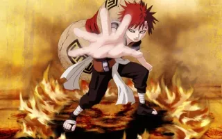 🖐 Gaara Naruto anime, manga, character, sand, ninja, gaara, desert telegram sticker
