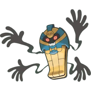 🐉 Cofagrigus Pokemon pokemon, cofagrigus, ghost, mummy telegram sticker