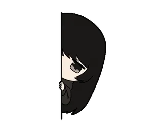 😶 Anime, Manga, Dunkel, Emo, Mädchen, Cartoon whatsapp sticker
