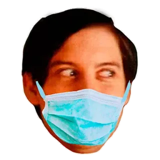 😷 face, mask, covid, pandemic, protection telegram sticker