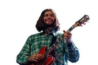 ⚡️ man, guitar, music, plaid, musician telegram sticker