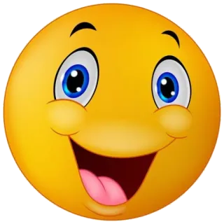 😀 emoji, smile, happy, face, yellow, cartoon whatsapp sticker
