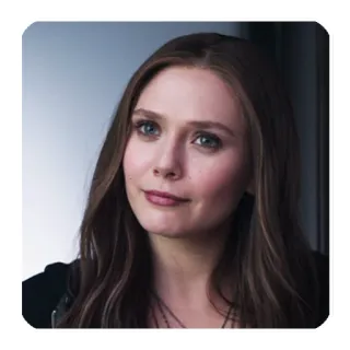 🙃 Wanda Maximoff elizabeth olsen, marvel, bruja escarlata, actriz, película telegram sticker