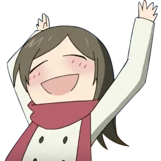 😚 felice, anime, ragazza, carino telegram sticker