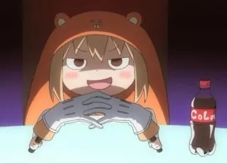 😈 COLA Anime, Cola, Boisson, Dessin animé, Ours, Sweat à capuche whatsapp sticker