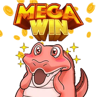 🥳 MEGA WIN Casino, Jackpot, Suerte, Ganar, Dinero, Cocodrilo telegram sticker