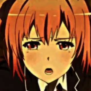 🖇 Anime, Meisje, Verdrietig, Huilend, Manga, Personage, Animatie telegram sticker