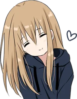 ☺️ 动漫, 女孩, 可爱, 微笑, 卡通 whatsapp sticker