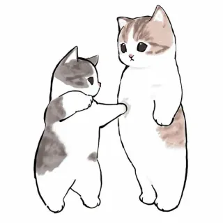 🥞 cats, kitten, cute, animals, cartoon, illustration telegram sticker