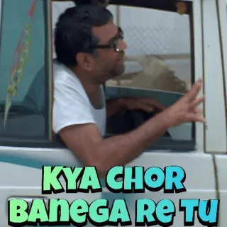 😀 KYA CHOR BANEGA RE TU ボリウッド, インド, 映画, 俳優, 面白い telegram sticker