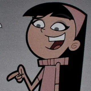🤑 Trixie Tang The Fairly OddParents desenho animado, Trixie Tang, Os Padrinhos Mágicos, animado, menina, sorrindo telegram sticker