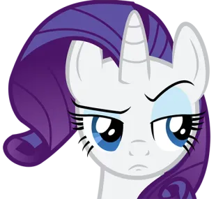 😒 Rarity My Little Pony Пони, Мультфильм, Рарити, MLP, My Little Pony telegram sticker