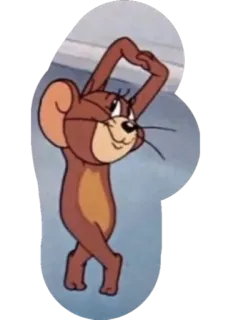 🤩 Jerry Mouse Tom and Jerry Cartone animato, Topo, Personaggio, Animazione, Jerry Mouse telegram sticker