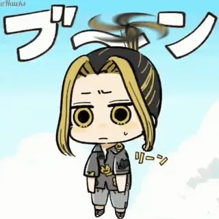 😐 ブーン, リーン Anime, Chibi, Kawaii, Manga, Fanart telegram sticker