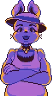 🤤 conejo, pixel art, dibujos animados, conejo whatsapp sticker