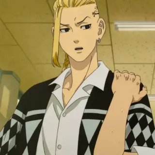 😒 Draken Tokyo Revengers anime, tokyo revengers, draken, character, manga telegram sticker