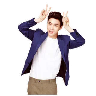 ✌️ uomo, completo, kpop, asiatico, maschio, posa, formale telegram sticker