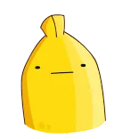 😐 pegatina, amarillo, monstruo, dibujo animado telegram sticker