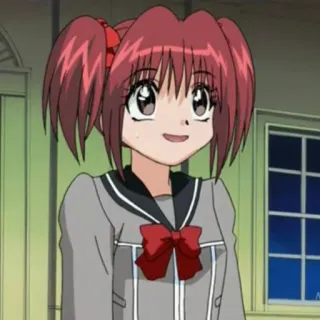 🍓 Anime, Mädchen, Schuluniform, Niedlich, Cartoon whatsapp sticker