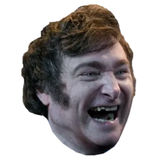 😆 Javier Milei 하비에르 밀레이, 정치, 대통령, 아르헨티나, 정치인, 후보 telegram sticker