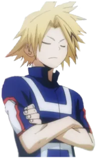 😑 Denki Kaminari My Hero Academia 动漫, 电力, 超级英雄, 学生, 英雄 telegram sticker