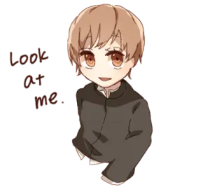 👩 look at me. Anime, Chibi, Junge, Manga, Süß telegram sticker