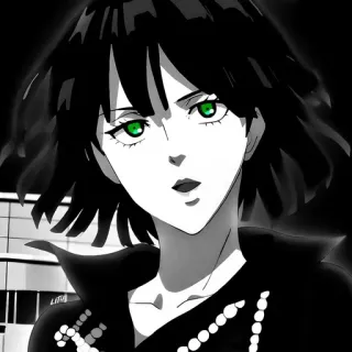 🖤 Fubuki One-Punch Man Anime, Fubuki, One-Punch Man, Esper, Eroe, Poteri psichici telegram sticker