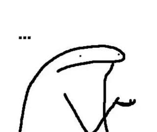 😶 ... florkofcows, Meme, Desenho animado, Boneco de palito, Pergunta, Pensando whatsapp sticker