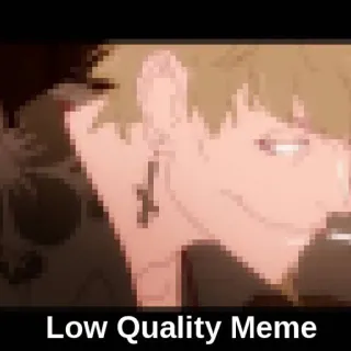 😏 Low Quality Meme meme, low quality, internet meme, humor telegram sticker