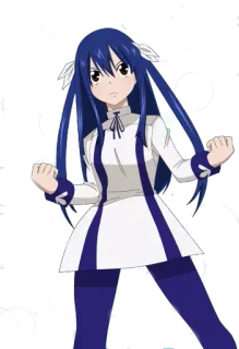 😠 Wendy Marvell Fairy Tail Anime, Fairy Tail, Wendy Marvell, Magier, Süß, Mädchen, Kämpfer telegram sticker