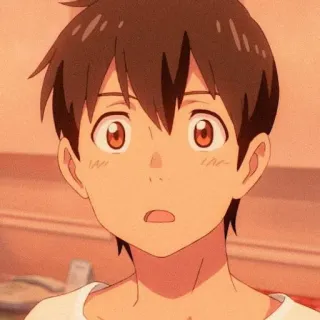 ❤️ アニメ, 男の子, ショック, 漫画, びっくり telegram sticker