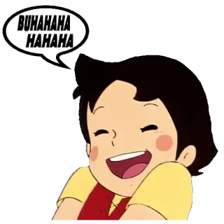 🤣 Heidi BUHAHAHA HAHAHA cartoni animati, ridere, Heidi, animazione, felice telegram sticker