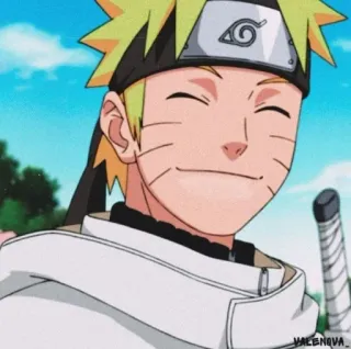 🍜 Naruto animé, dessin animé, manga, ninja, souriant, joyeux whatsapp sticker
