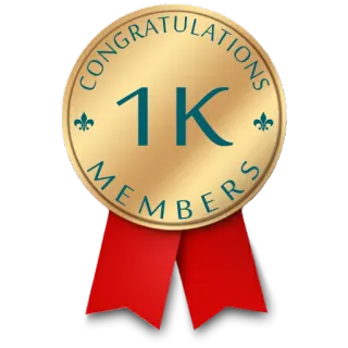 ⚜ CONGRATULATIONS
1K
MEMBERS congratulations, 1K, members, achievement, celebration, gold telegram sticker