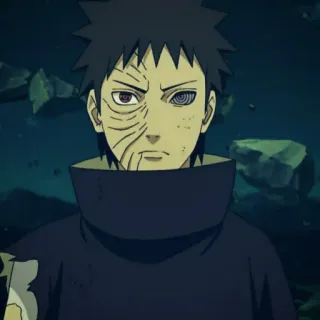 🙂 Obito Uchiha Naruto anime, manga, sharingan, ninja, uchiha, masked telegram sticker