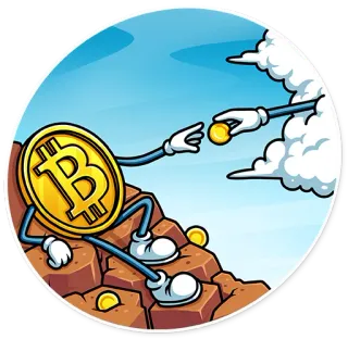 🤗 Bitcoin, Criptovaluta, Moneta, Cartone animato, Finanza, Valuta digitale telegram sticker