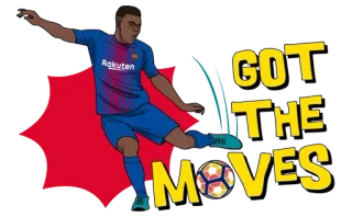 😌 GOT THE MOVES soccer, football, moves, athlete, sport telegram sticker
