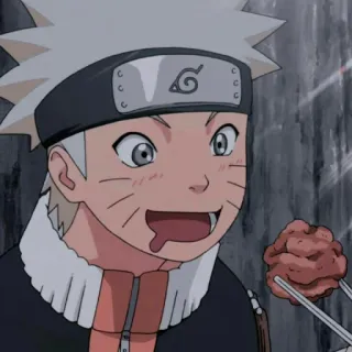 🍥 Naruto Anime, Naruto, Karakter, Makanan, Makan whatsapp sticker