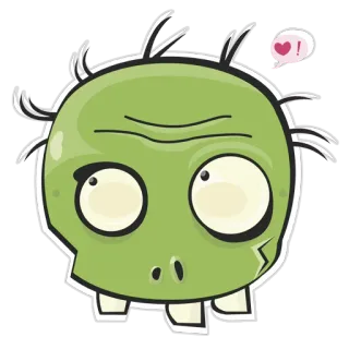 😚 น่ารัก, สัตว์ประหลาด, สีเขียว, ตลก, การ์ตูน, สติกเกอร์ telegram sticker