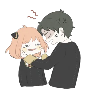 ❤️ Anya Forger Spy x Family Anime, Spy x Family, Anya Forger, Süß, Manga, Chibi telegram sticker