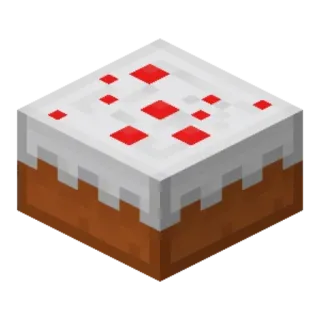 🎂 minecraft, cake, pixel art, food, dessert, game telegram sticker