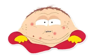 🍟 Cartman South Park Cartoon, South Park, Eric Cartman, Comedy, Animatie telegram sticker