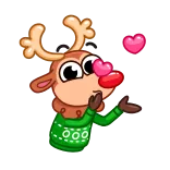 Rudy the Deer telegram stickers