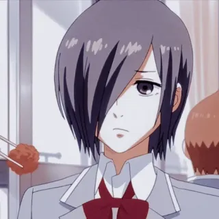 🌟 Touka Kirishima Tokyo Ghoul Anime, Manga, Touka Kirishima, Tokyo Ghoul, Charakter whatsapp sticker