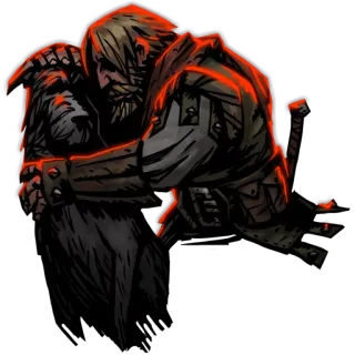 🆎 darkest dungeon, rycerz, zbroja, smutek, smutny, wojownik whatsapp sticker