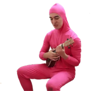 🎼 Pink Guy pink guy, укулеле, музыка, joji, filthy frank whatsapp sticker