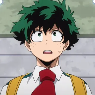 🥦 Izuku Midoriya My Hero Academia anime, my hero academia, izuku midoriya, deku, character telegram sticker