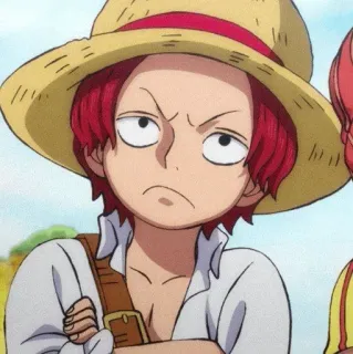 🙄 Shanks One Piece アニメ, シャンクス, ワンピース, マンガ telegram sticker